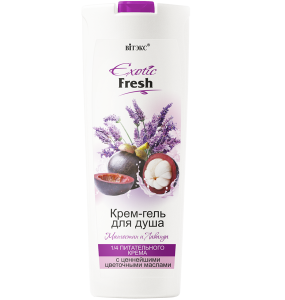 ВИТЭКС EXOTIC FRESH Крем-гель для душа МАНГОСТИН И ЛАВАНДА 500мл/20шт NEW, код ВИТЭКС EXOTIC FRESH Крем-гель для душа МАНГОСТИН И ЛАВАНДА 500мл/20шт NEW, код
