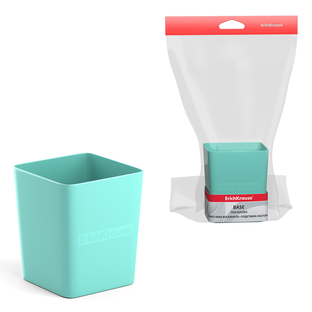 Подставка пластиковая Erich Krause Base, Pastel Mint, мятный Подставка пластиковая Erich Krause Base, Pastel Mint, мятный