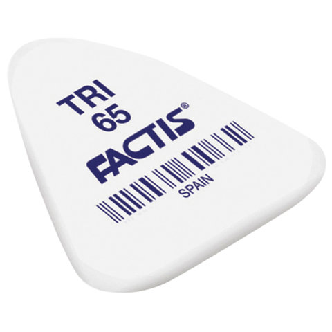 Резинка стирательная FACTIS TRI 65 (Испания), треугольная, 36х33х6 мм, мягкая, Резинка стирательная FACTIS TRI 65 (Испания), треугольная, 36х33х6 мм, мягкая,