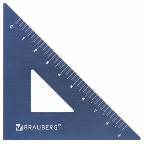 Набор чертежный металлический BRAUBERG (линейка 15 см, 2 треугольника, Набор чертежный металлический BRAUBERG (линейка 15 см, 2 треугольника,