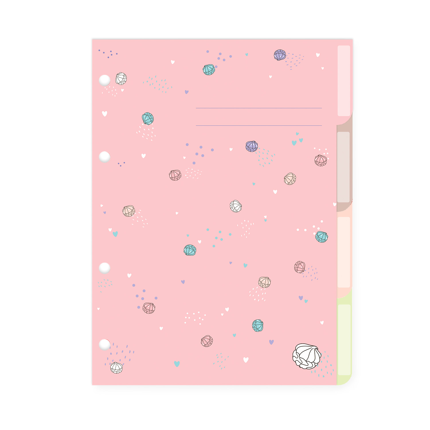 КОМПЛЕКТ РАЗДЕЛИТЕЛЕЙ ДЛЯ ТЕТРАДИ НА КОЛЬЦАХ А5, 4 Л. "MY SWEET" КОМПЛЕКТ РАЗДЕЛИТЕЛЕЙ ДЛЯ ТЕТРАДИ НА КОЛЬЦАХ А5, 4 Л. "MY SWEET"