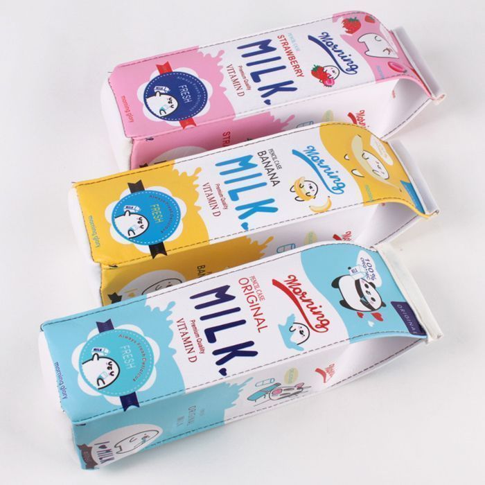 Пенал в форме пакета молока