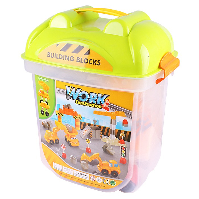 Конструктор 67 деталей в пластиковом контейнере Конструктор 67 деталей в пластиковом контейнере