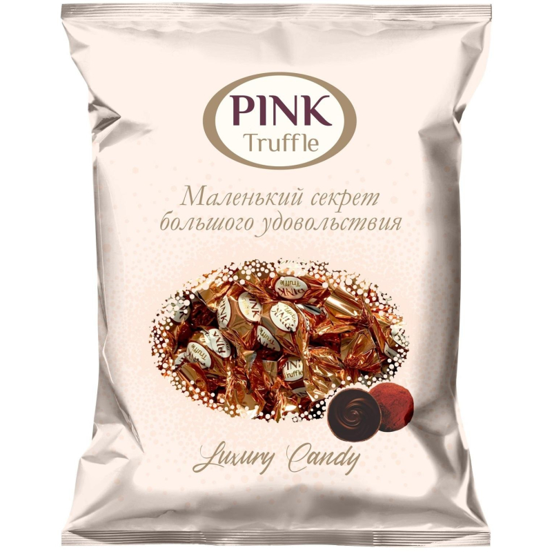 Конфеты шоколадные Pink трюфельные, 500г. Конфеты шоколадные Pink трюфельные, 500г.
