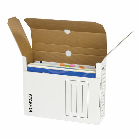 Короб архивный с клапаном А4 (260х325 мм), 100 мм, до 900 листов,