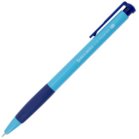 Ручка шариковая автоматическая BRAUBERG A-30 COLOR MIX "WRITING 3.0", Ручка шариковая автоматическая BRAUBERG A-30 COLOR MIX "WRITING 3.0",