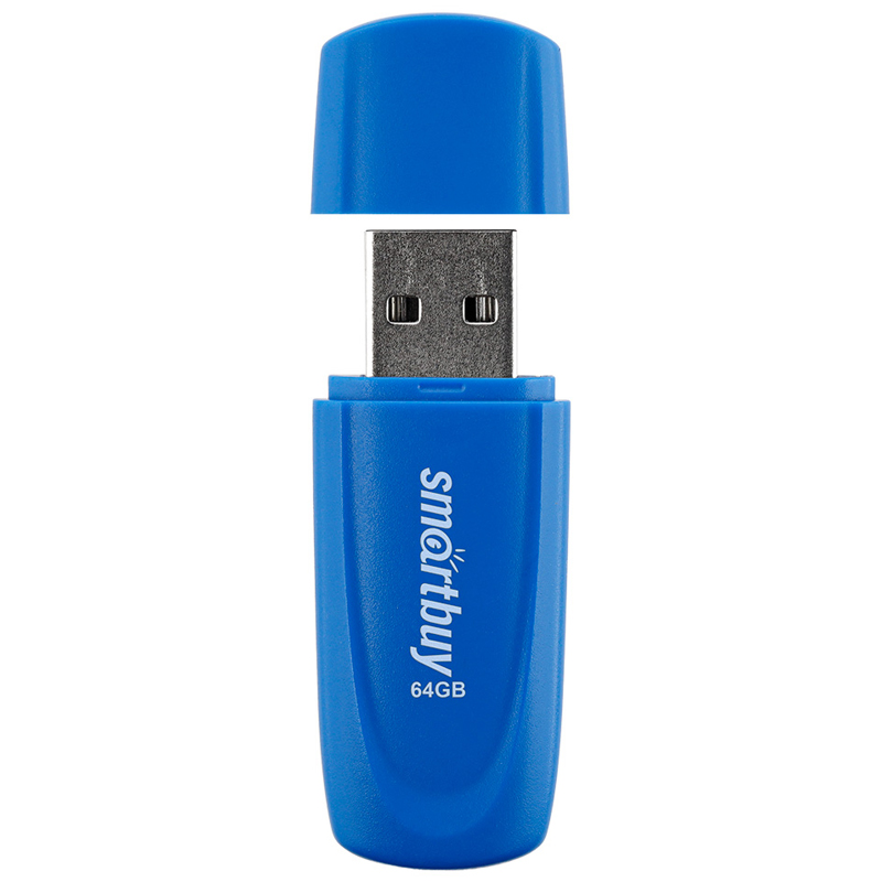 Память Smart Buy "Scout" 64GB, USB 2.0 Flash Drive, синий Память Smart Buy "Scout" 64GB, USB 2.0 Flash Drive, синий