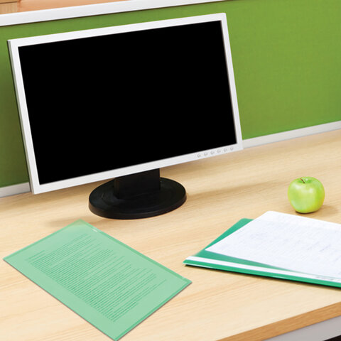 Папка-уголок BRAUBERG, зеленая, 0,10 мм, 223965 Папка-уголок BRAUBERG, зеленая, 0,10 мм, 223965