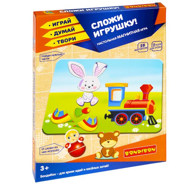 Магнитные игры BONDIBON, СЛОЖИ ИГРУШКУ! (28 магнитов) Магнитные игры BONDIBON, СЛОЖИ ИГРУШКУ! (28 магнитов)