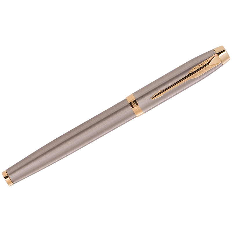 Ручка перьевая Parker "IM Brushed Metal GT" синяя, 0,8мм, подарочная Ручка перьевая Parker "IM Brushed Metal GT" синяя, 0,8мм, подарочная