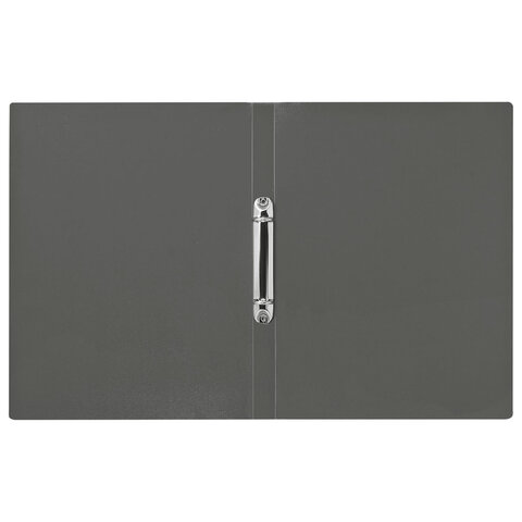 Папка на 2 кольцах А4 BRAUBERG PIXEL, 25 мм, серая, до 170 листов, 0,5 мм,