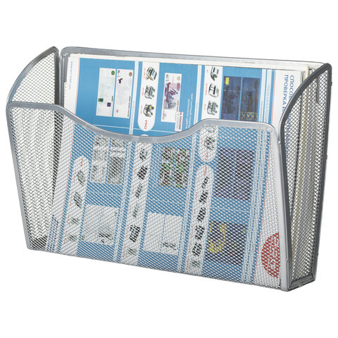 Настенный набор из 3-х металлических лотков BRAUBERG "Germanium", для Настенный набор из 3-х металлических лотков BRAUBERG "Germanium", для