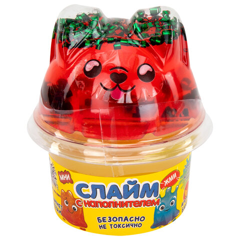 Слайм (лизун) с наполнителем, 200 г, ассорти 5 видов, JOLLY JOT (ДЖОЛЛИ ДЖОТ), Слайм (лизун) с наполнителем, 200 г, ассорти 5 видов, JOLLY JOT (ДЖОЛЛИ ДЖОТ),