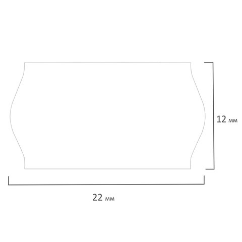 Этикет-лента 22х12 мм, волна, белая, комплект 5 рулонов по 800 шт., BRAUBERG, Этикет-лента 22х12 мм, волна, белая, комплект 5 рулонов по 800 шт., BRAUBERG,