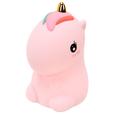 Ночник силиконовый LED "Единорог" 101x120x173 мм, белый свет/RGB, Ночник силиконовый LED "Единорог" 101x120x173 мм, белый свет/RGB,