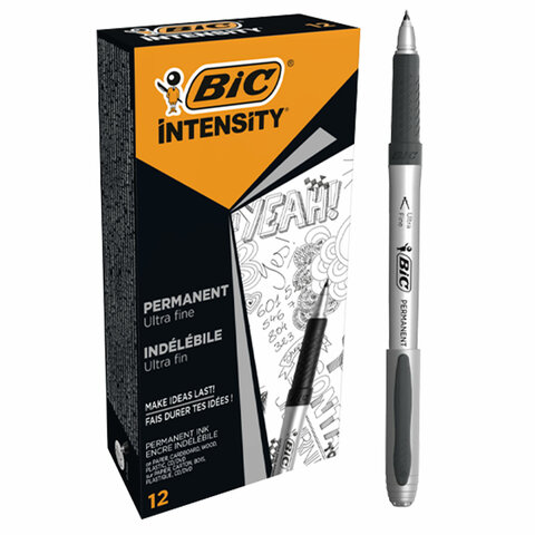 Маркер перманентный BIC "Intensity Ultra Fine", ЧЕРНЫЙ, тонкий Маркер перманентный BIC "Intensity Ultra Fine", ЧЕРНЫЙ, тонкий