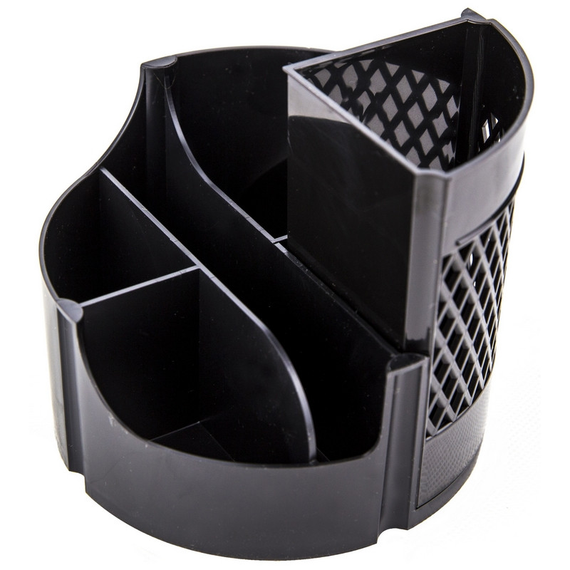 Подставка для канцелярских мелочей Attache office, вращающаяся, цвет черный Подставка для канцелярских мелочей Attache office, вращающаяся, цвет черный