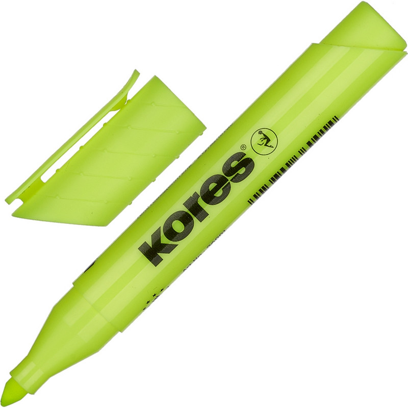 Текстовыделитель Kores желтый (толщина линии 1-4 -мм) Текстовыделитель Kores желтый (толщина линии 1-4 -мм)
