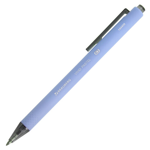 Ручки шариковые автоматические BRAUBERG "VIVID PASTEL", СИНИЕ, НАБОР 4 Ручки шариковые автоматические BRAUBERG "VIVID PASTEL", СИНИЕ, НАБОР 4