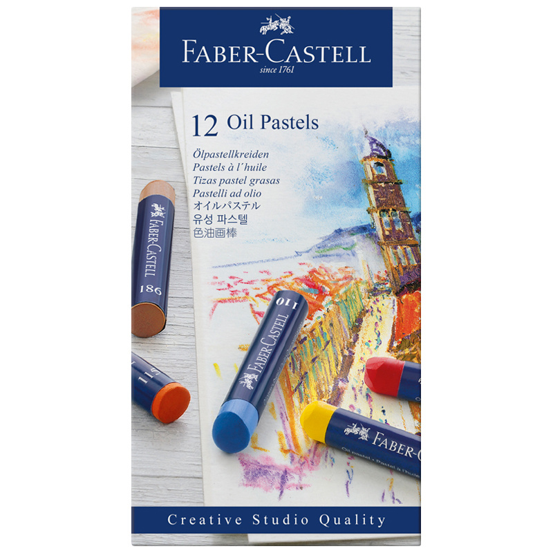 Пастель масляная Faber-Castell "Oil Pastels", 12 цветов, картон. упак. Пастель масляная Faber-Castell "Oil Pastels", 12 цветов, картон. упак.