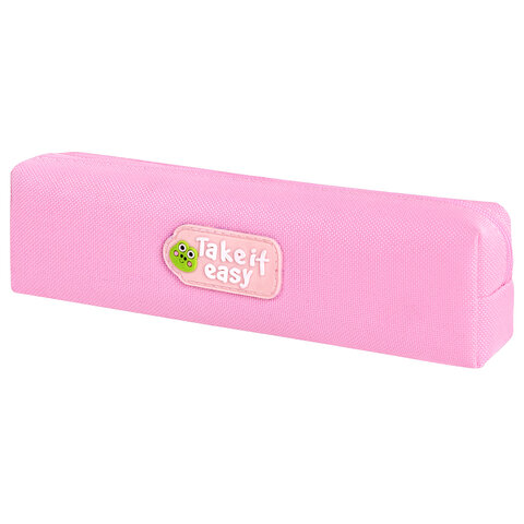 Пенал ЮНЛАНДИЯ ЮНИОР, 1 отделение, полиэстер, аппликация, "Take it Пенал ЮНЛАНДИЯ ЮНИОР, 1 отделение, полиэстер, аппликация, "Take it