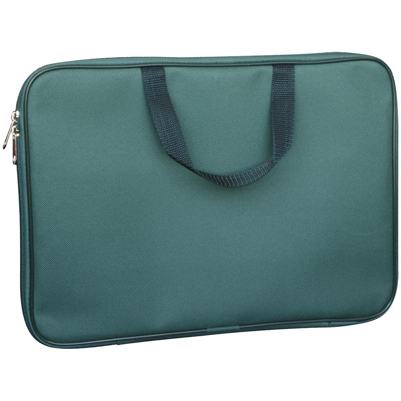 Папка с ручками А4 "Темно-зеленая", с карманом, ткань: ПМ_А4_9330 Папка с ручками А4 "Темно-зеленая", с карманом, ткань: ПМ_А4_9330