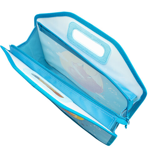 Папка-сумка ЮНЛАНДИЯ, 1 отделение, фетровые ручки, 34х30х11 см, "Moon Папка-сумка ЮНЛАНДИЯ, 1 отделение, фетровые ручки, 34х30х11 см, "Moon