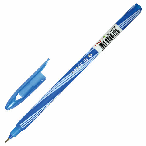 Ручка шариковая STAFF "CANDY NEON", синяя, игольчатый узел 0,6 мм,