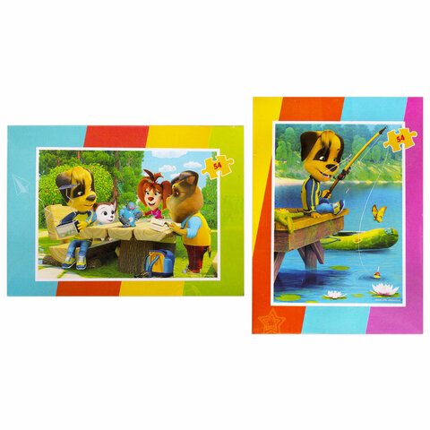 Пазлы картонные 54 элемента "Лицензионные сюжеты", КОМПЛЕКТ 30 шт.,