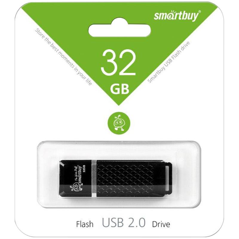 Память Smart Buy USB Flash 32GB Quartz черный: SB32GBQZ-K Память Smart Buy USB Flash 32GB Quartz черный: SB32GBQZ-K
