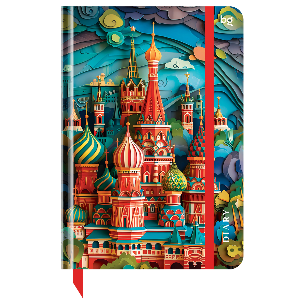 Ежедневник недатированный А5, 136 листов, 7БЦ BG "Paper Art. Moscow", Ежедневник недатированный А5, 136 листов, 7БЦ BG "Paper Art. Moscow",