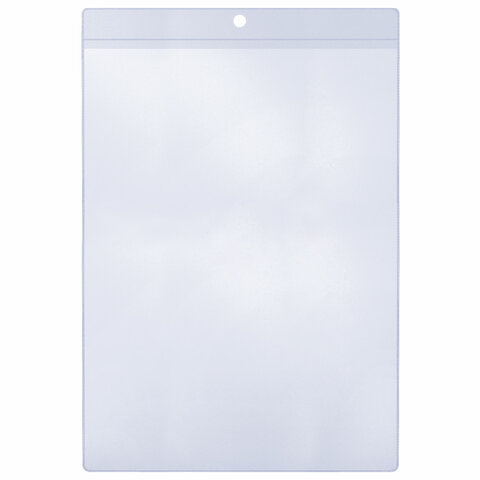 Карман информационный подвесной, ценникодержатель А4, КОМПЛЕКТ 25 шт., ПВХ,