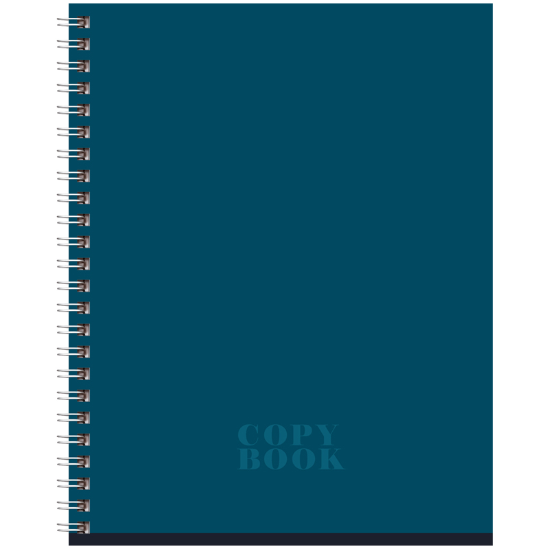 Тетрадь 80л., А5, клетка на гребне BG "Monocolor. Dark"