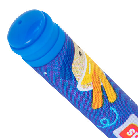 Ручка гелевая BRAUBERG KIDS MIX, СИНЯЯ, корпус ассорти, игольчатый узел 0,5 мм, Ручка гелевая BRAUBERG KIDS MIX, СИНЯЯ, корпус ассорти, игольчатый узел 0,5 мм,