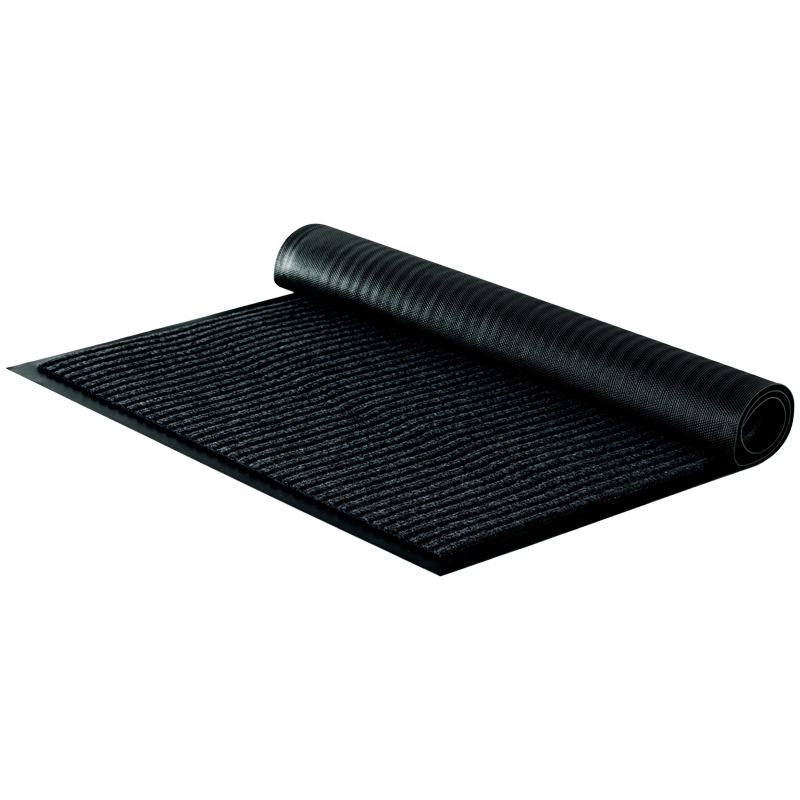 Коврик влаговпитывающий, ворсовый, ребристый OfficeClean, 60*90см, черный Коврик влаговпитывающий, ворсовый, ребристый OfficeClean, 60*90см, черный