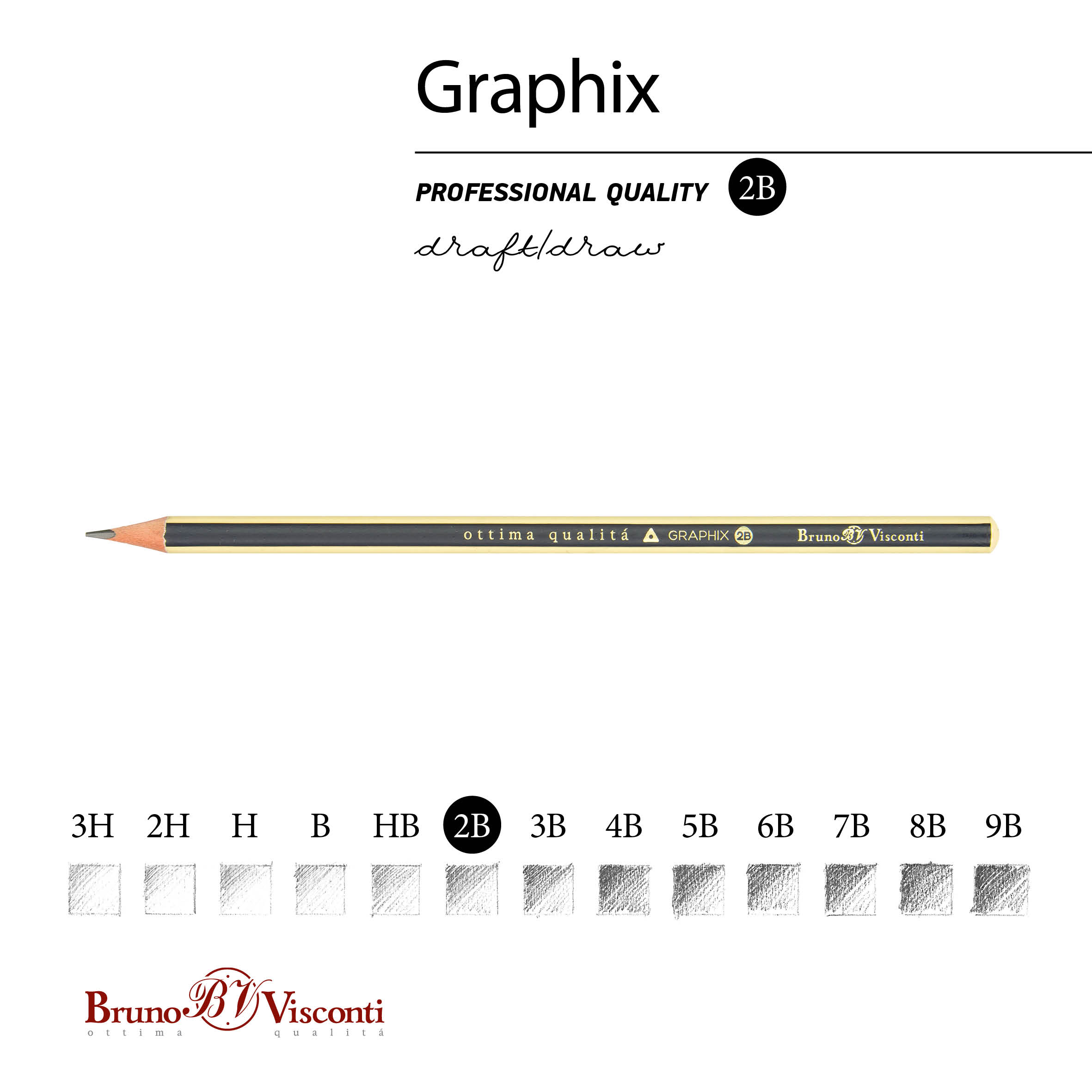 КАРАНДАШ ЧЕРНОГРАФИТОВЫЙ "Graphix" НВ