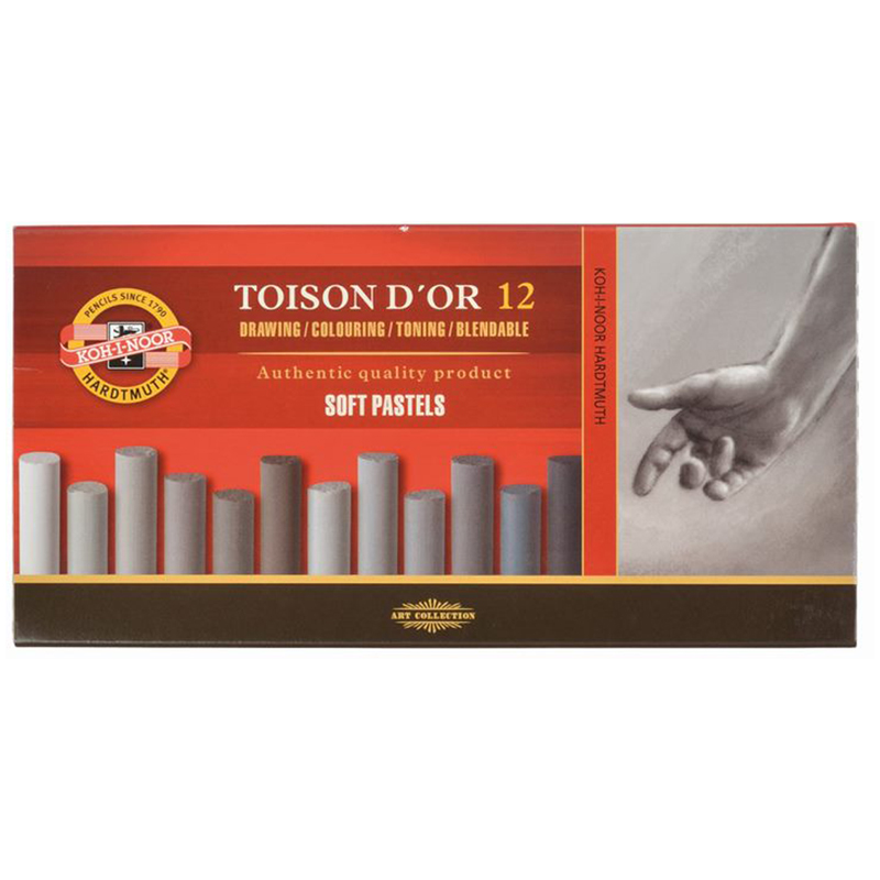 Пастель художественная Koh-I-Noor "Toison D'or Soft 8592 Grey line", Пастель художественная Koh-I-Noor "Toison D'or Soft 8592 Grey line",