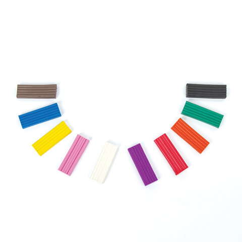 Пластилин классический ЮНЛАНДИЯ "ЮНЫЙ ВОЛШЕБНИК", 10 цветов, 200 г, СО