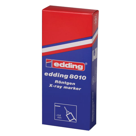 Маркер для рентгеновских пленок EDDING "8010", БЕЛЫЙ, 0,8 мм, круглый