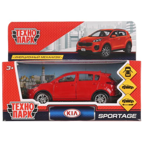Машина металл KIA SPORTAGE, 12 см, откр дв, багаж, инерц, красный, в Технопарк Машина металл KIA SPORTAGE, 12 см, откр дв, багаж, инерц, красный, в Технопарк