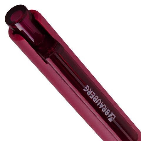 Ручка шариковая автоматическая BRAUBERG "VIVID", корпус soft-touch,