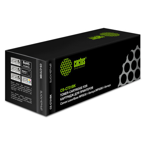 Картридж лазерный CACTUS (CS-C731BK) для CANON LBP7100/7110/MF8230/8280, черный, Картридж лазерный CACTUS (CS-C731BK) для CANON LBP7100/7110/MF8230/8280, черный,