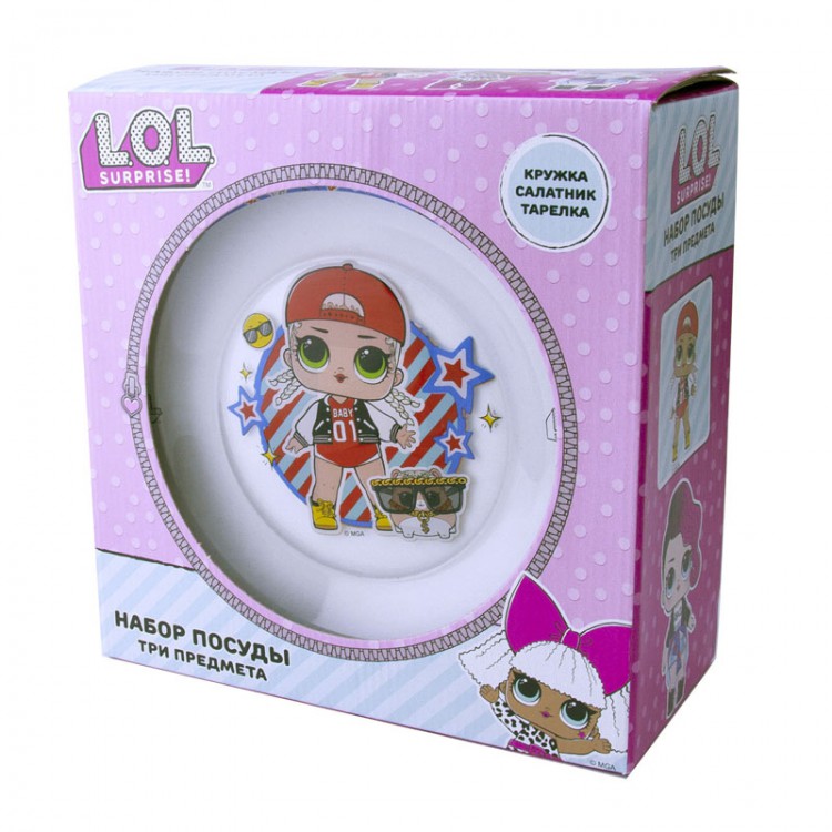 L.O.L. Surprise! "TOGETHER4EVA" Набор посуды в подарочной упаковке, (3 L.O.L. Surprise! "TOGETHER4EVA" Набор посуды в подарочной упаковке, (3