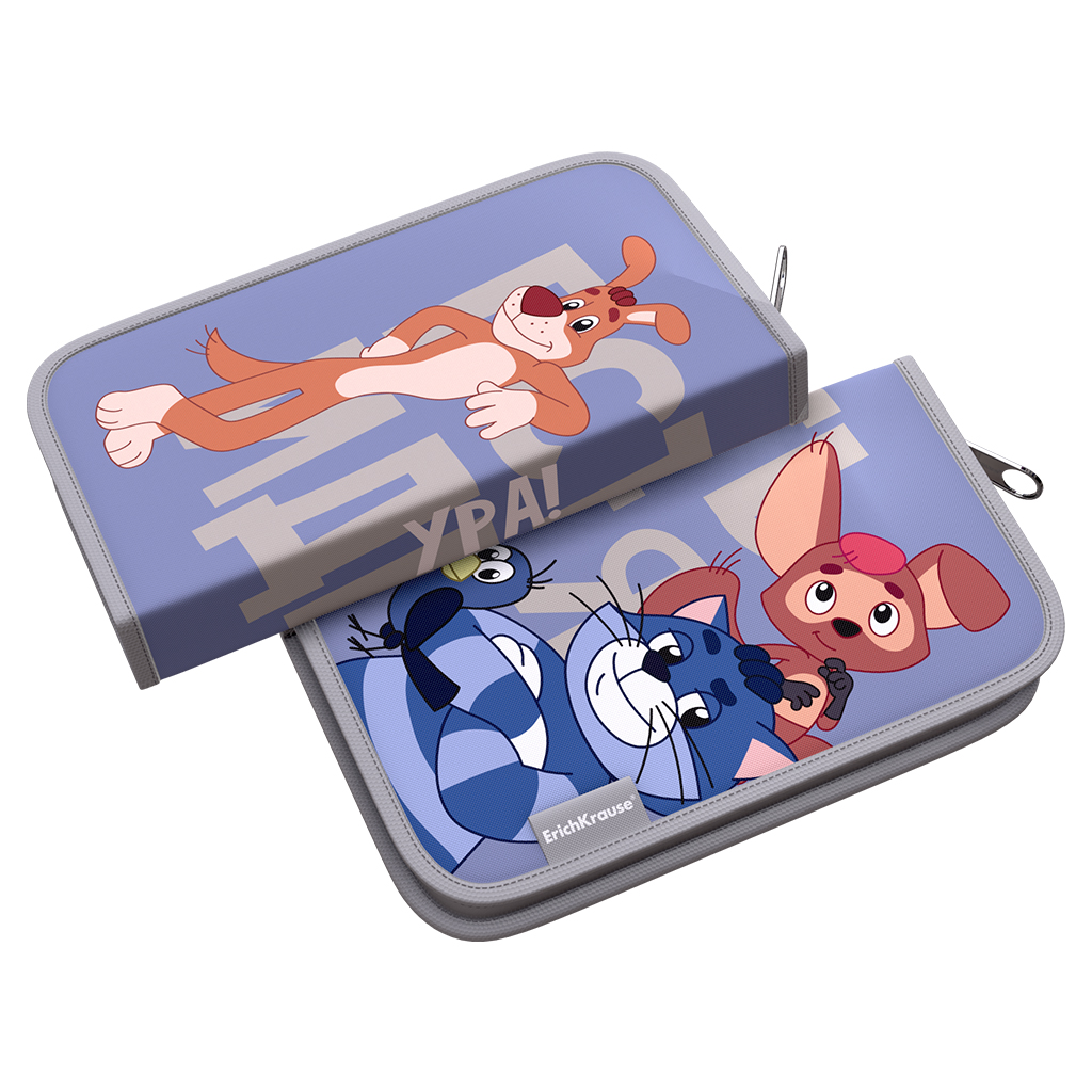 Пенал-книжка без наполнения ErichKrause 110x205x25мм Простоквашино (Идея) Пенал-книжка без наполнения ErichKrause 110x205x25мм Простоквашино (Идея)