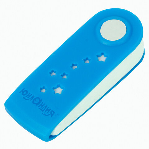 Ластик ЮНЛАНДИЯ "Юнландик-астронавт", 57х22х14 мм, пластиковый футляр,