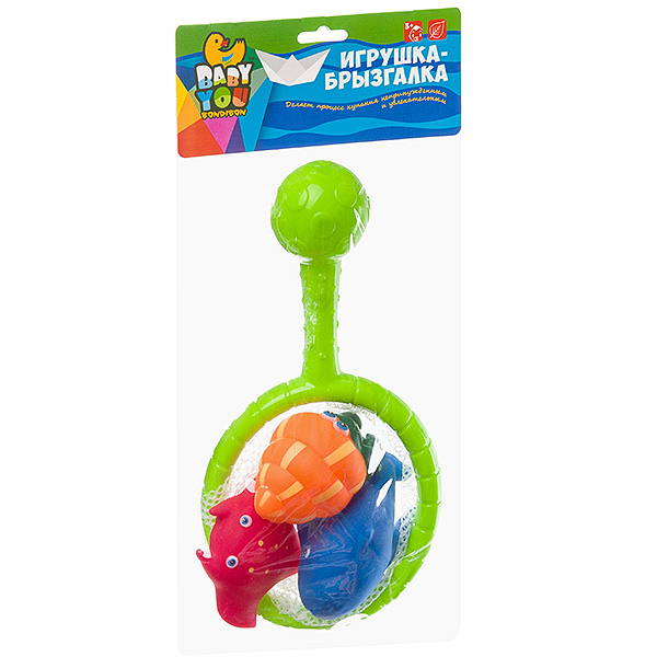 Набор игрушек для купания Bondibon Baby You "Сачок и 3 рыбки" Набор игрушек для купания Bondibon Baby You "Сачок и 3 рыбки"