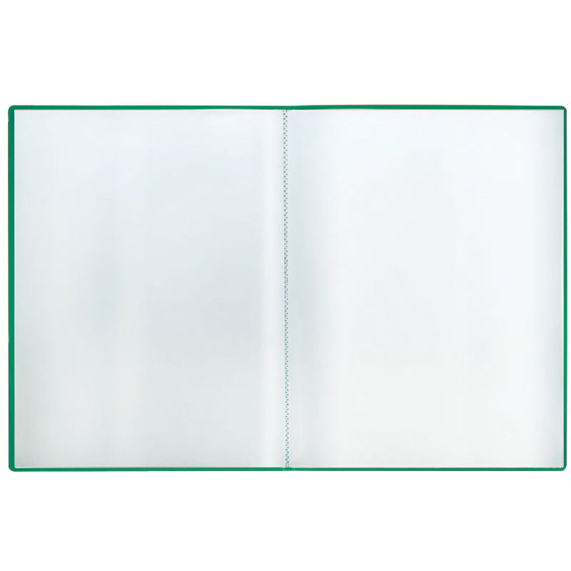 Папка с 40 вкладышами СТАММ, 21мм, 400мкм, зеленая Папка с 40 вкладышами СТАММ, 21мм, 400мкм, зеленая