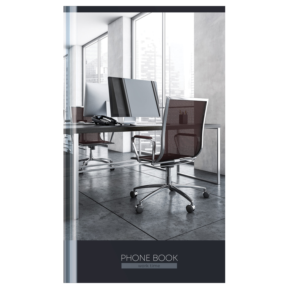 Телефонная книга А5, 80л., 7БЦ, OfficeSpace "Офис. Open space", Телефонная книга А5, 80л., 7БЦ, OfficeSpace "Офис. Open space",