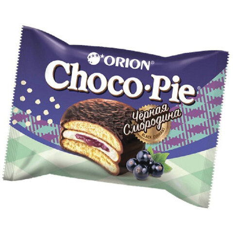 Печенье ORION "Choco Pie Black Currant" темный шоколад с черной Печенье ORION "Choco Pie Black Currant" темный шоколад с черной