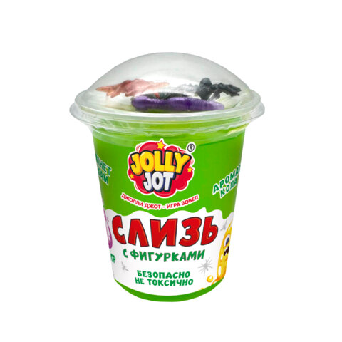 Слайм Слизь с фигурками, насекомые, 200 г, АССОРТИ 3 вида, JOLLY JOT (ДЖОЛЛИ